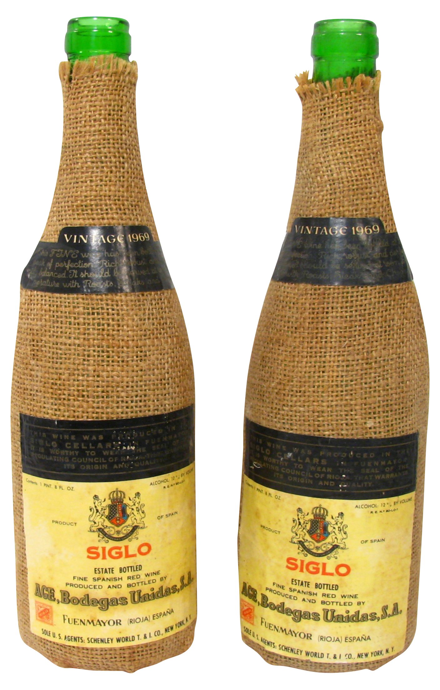 Spanish Wine Bottles, Pair~P77273008