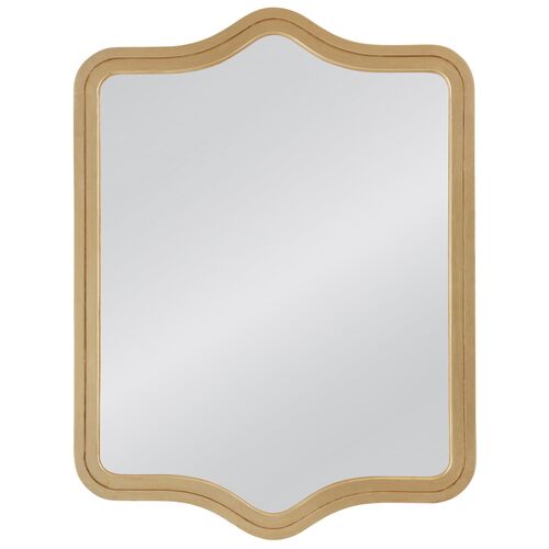 Roscoe Wall Mirror, Gold Leaf