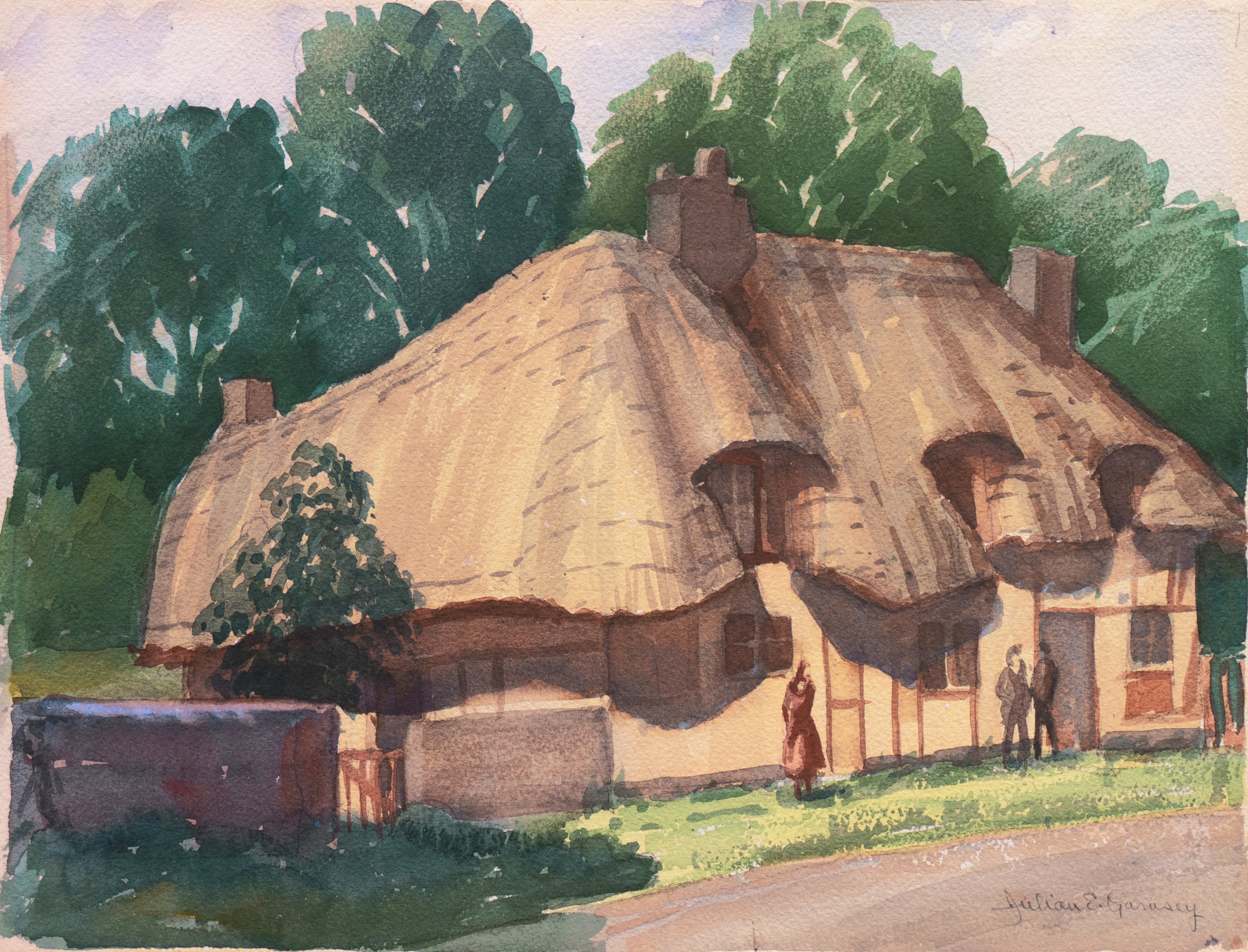 Old Thatched Cottage in Oxfordshire,1961~P77627324