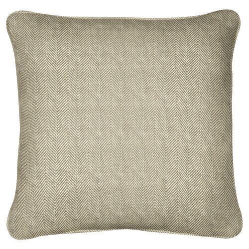 Jennings Pillow, Green/Natural Herringbone~P77655883