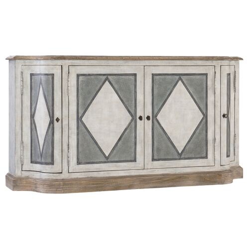 Boheme Saint Germain 4-Door Server, Gray/Brown Boheme Saint Germain 4-Door Server, Gray/Brown
