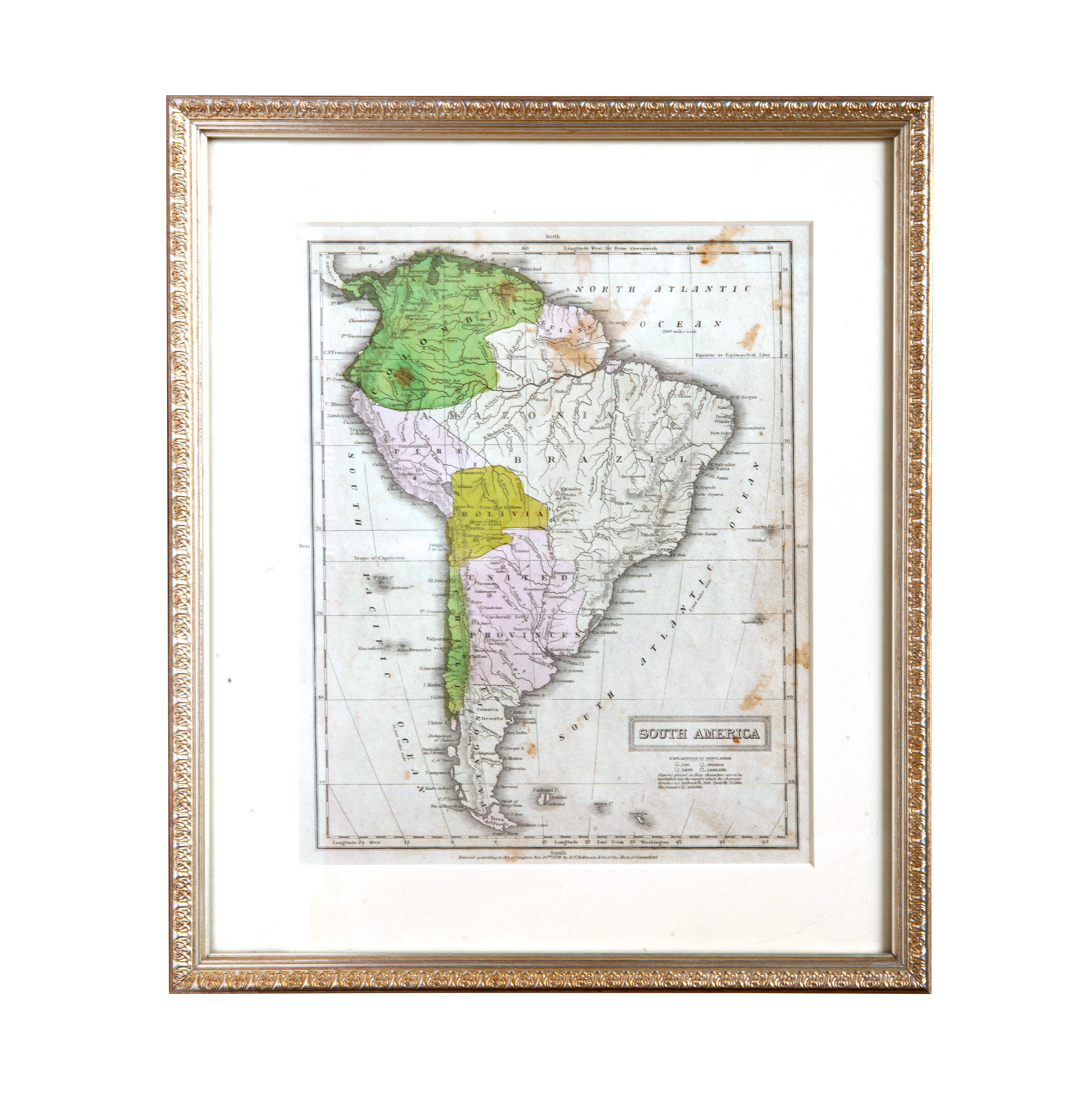 Antique Map of South America~P76420659