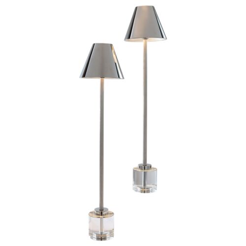 S/2 Parliament Crystal Buffet Lamps