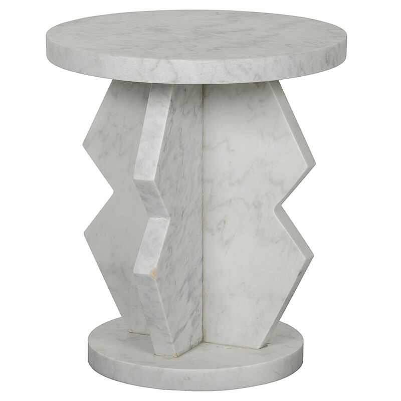 Belasco Side Table, White