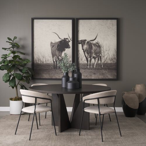 Trigg 60" Round Dining Table, Espresso Trigg 60" Round Dining Table, Espresso
