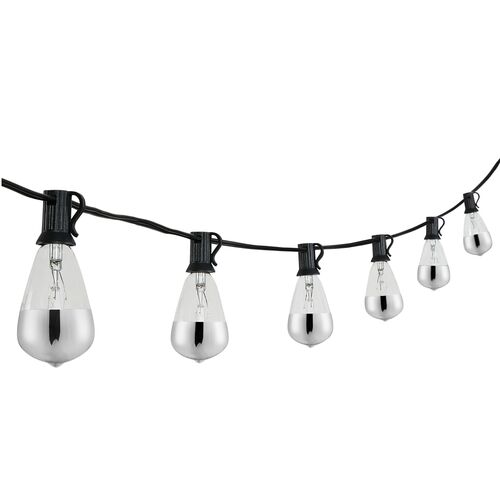 Soros 10-Light Outdoor String Lights, Black