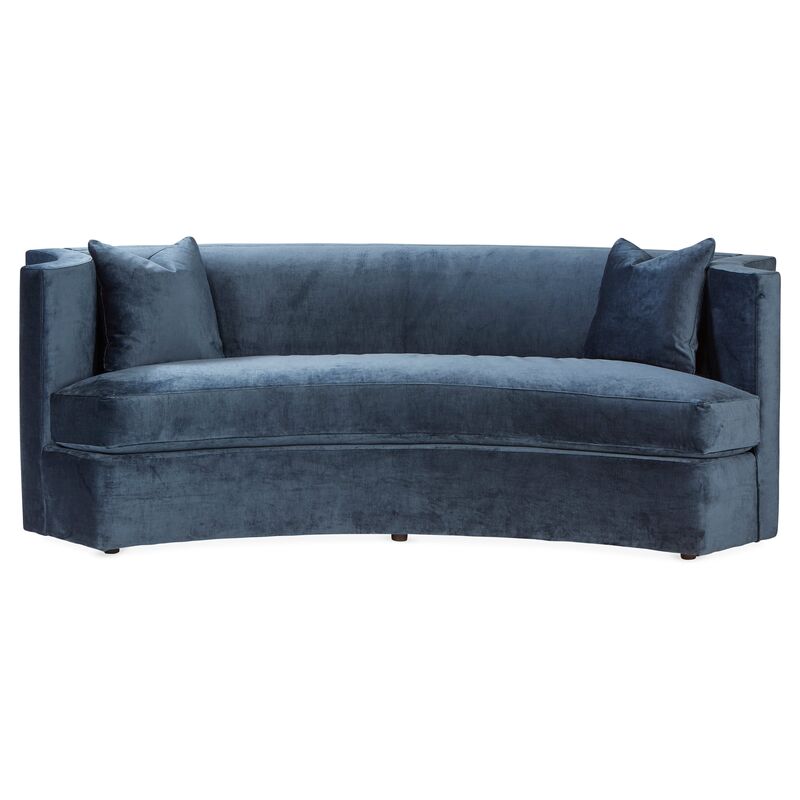 Arc Sofa, Navy Velvet