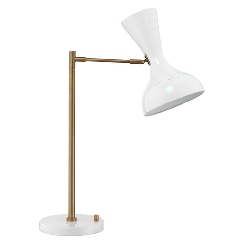 Pisa Swing-Arm Task Lamp, White~P77537372