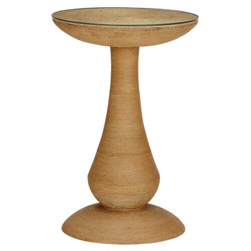 Twisted Rope Side Table, Natural