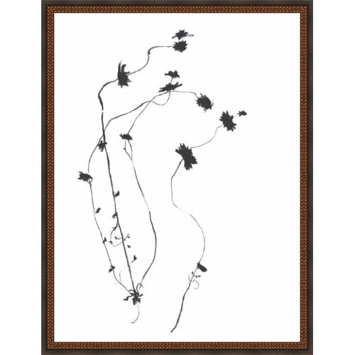 Inky Floral I Painting by Maelani Blue