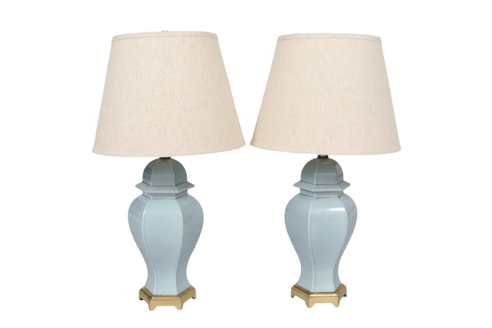 Traditional Ceramic Table Lamps - a Pair