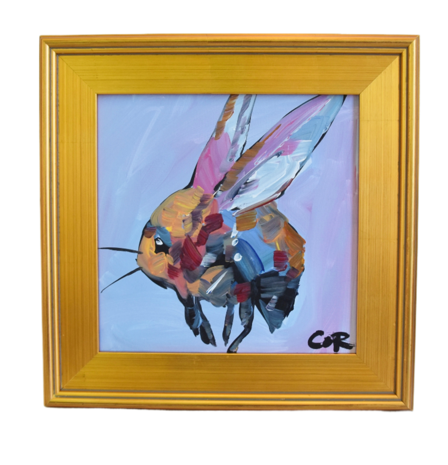 Abstract Bumble Bee Framed Painting~P77707342