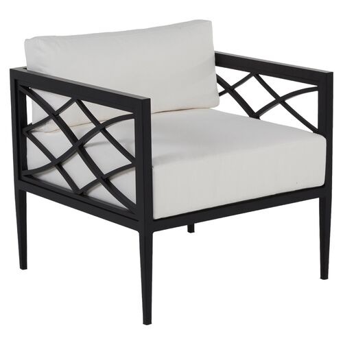 Elegante Outdoor Lounge Chair, Midnight~P77578993