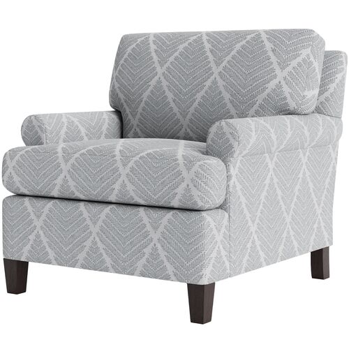 Foster Chair, Bedford Jacquard
