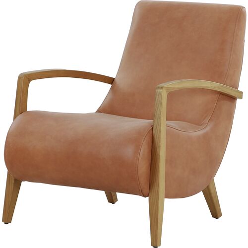 Hugo Accent Chair, Palermo Cognac Leather~P111117781