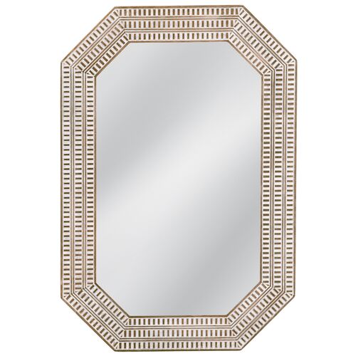 Stevie Wall Mirror, White Wash Stevie Wall Mirror, White Wash