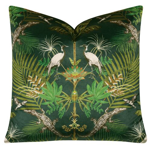 Juniper Lush Paradise Pillow, Green