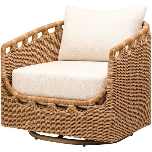 Melrose Swivel Chair, Dark Brown Melrose Swivel Chair, Dark Brown