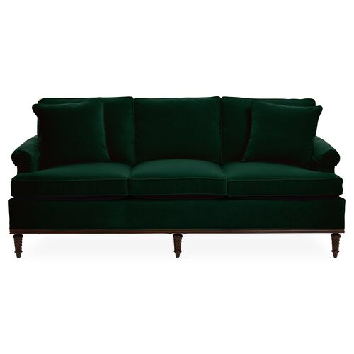 Garbo Sofa, Emerald Velvet~P77336224