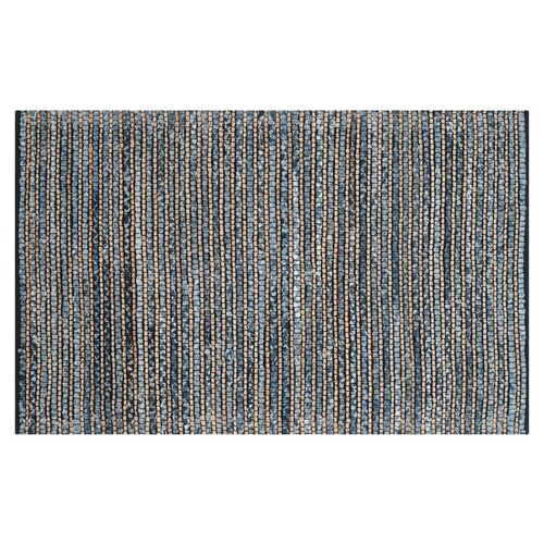 Niles Jute Rug, Blue