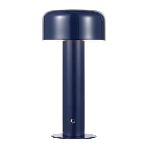 Anja 13.25" Table Lamp, Dark Blue Anja 13.25" Table Lamp, Dark Blue