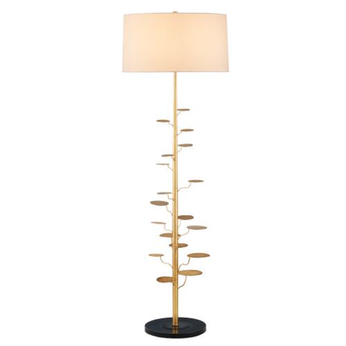 Vittoria Floor Lamp, Antique Gold Leaf
