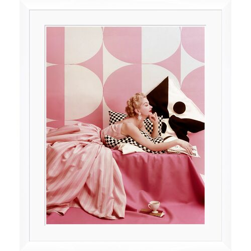 Vogue Magazine, "A Portrait of Lisa Fonssagrives Lying," Richard Rutledge, April 15, 1952 Photograph