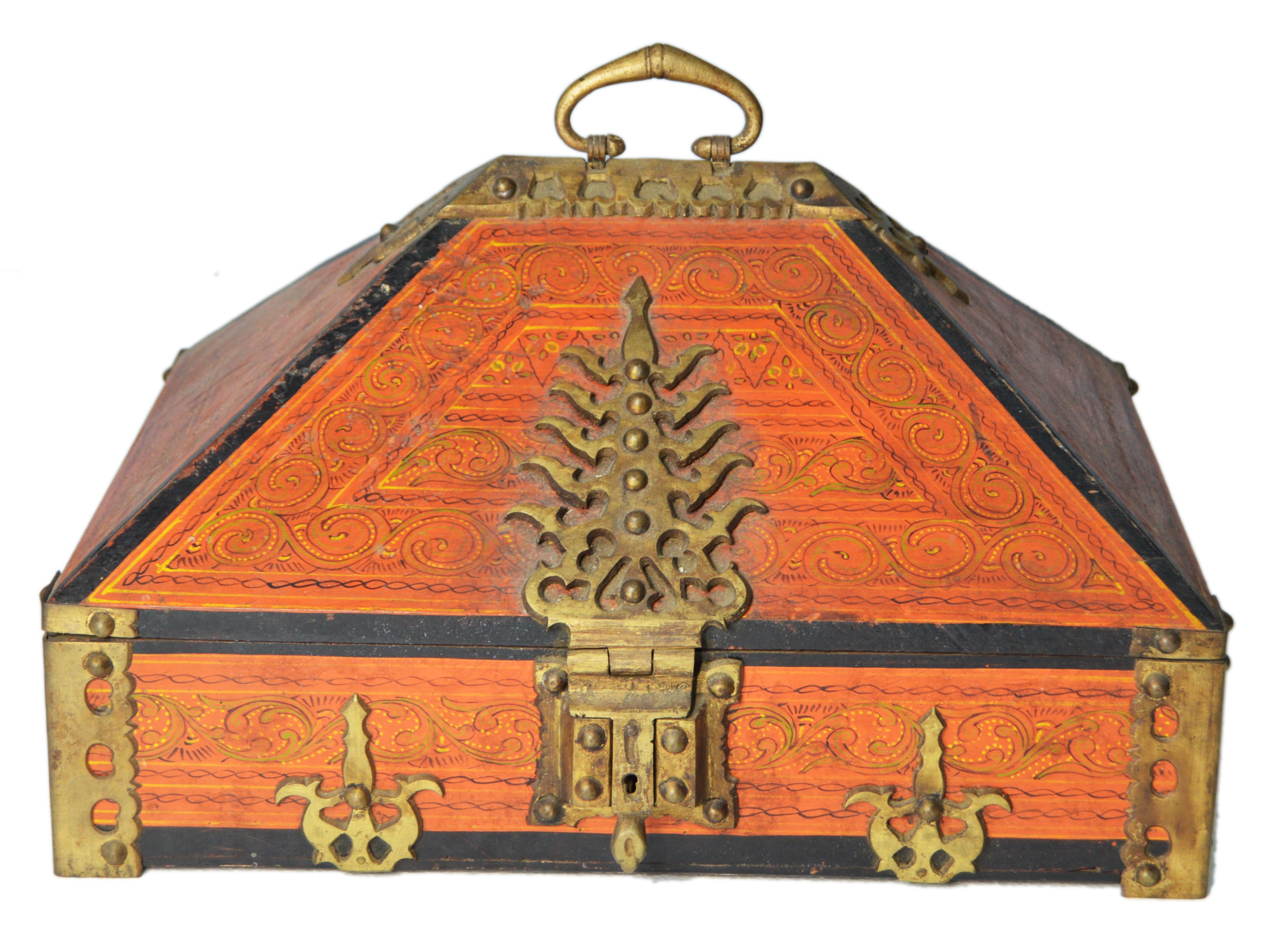 Antique Indian Orissa Wedding Box~P77426882