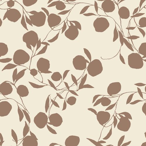 Pomegranate Susan Hable Wallpaper, Chocolate~P77615148