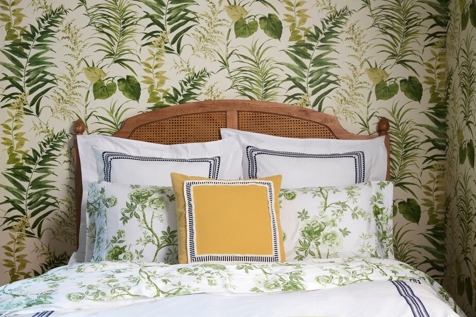 Life might not be a bed of roses, but when you sleep on the Josephine Sheet Set, you’re apt to wake up feeling as fresh as a daisy. Find the yellow pillow here.
