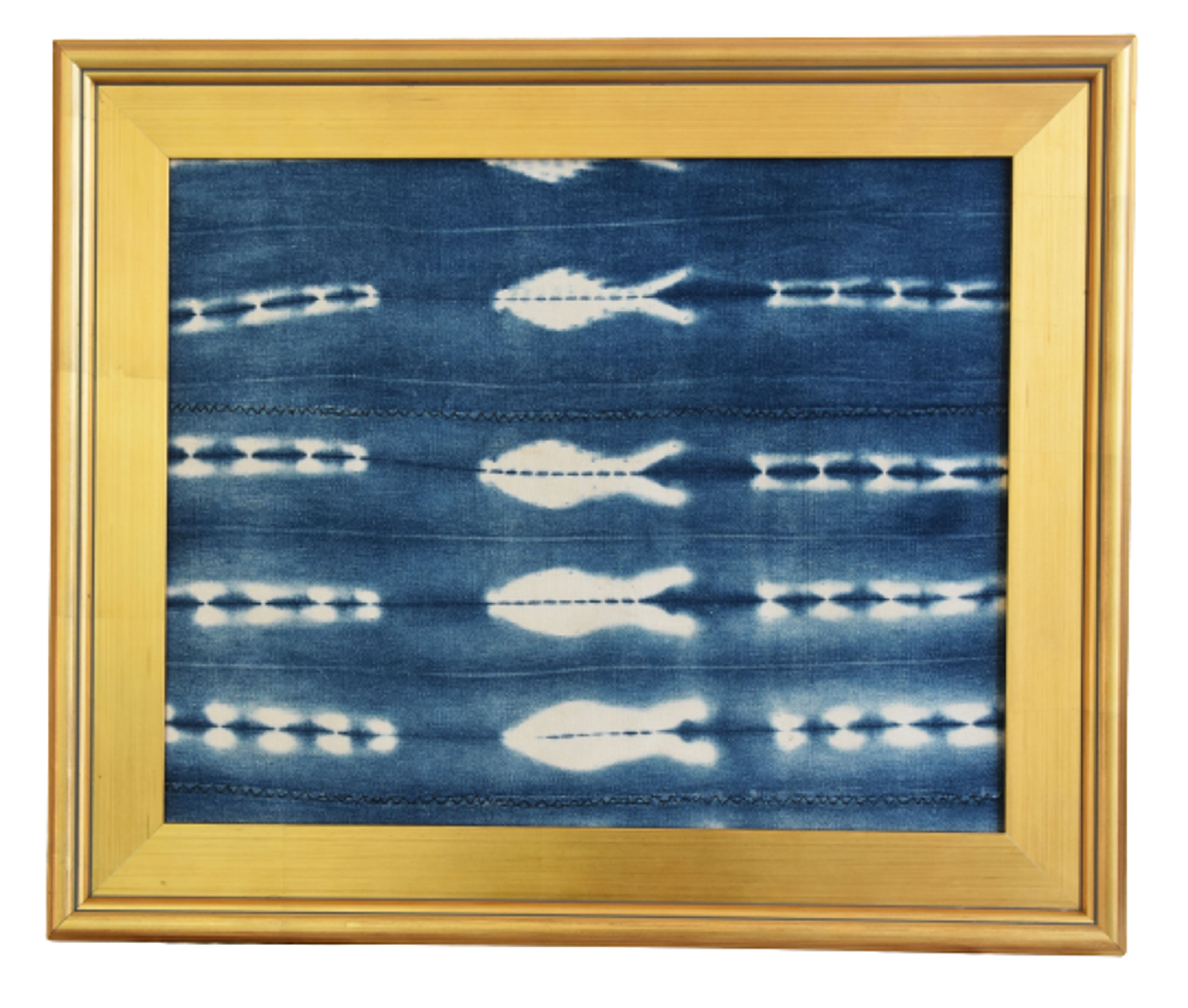 African Nautical Fish Textile in Frame~P77657831
