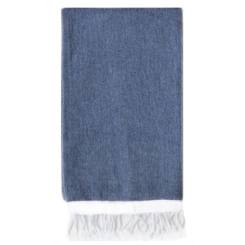 Basic Single-Stripe Towel, Navy~P77542000