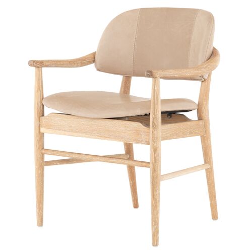 Hadley Dining Chair, Burlap Leather~P77612943