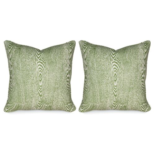 Wood Leaf 20x20 Pillow Set, Green~P77587175