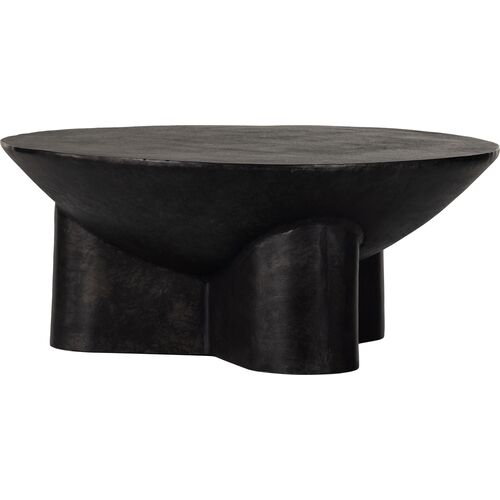 Aruthur 36" Coffee Table, Raw Black~P111118881