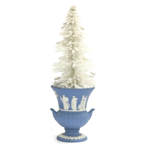 1970s Wedgwood Pot w/ Bottle Brush Tree~P77601052