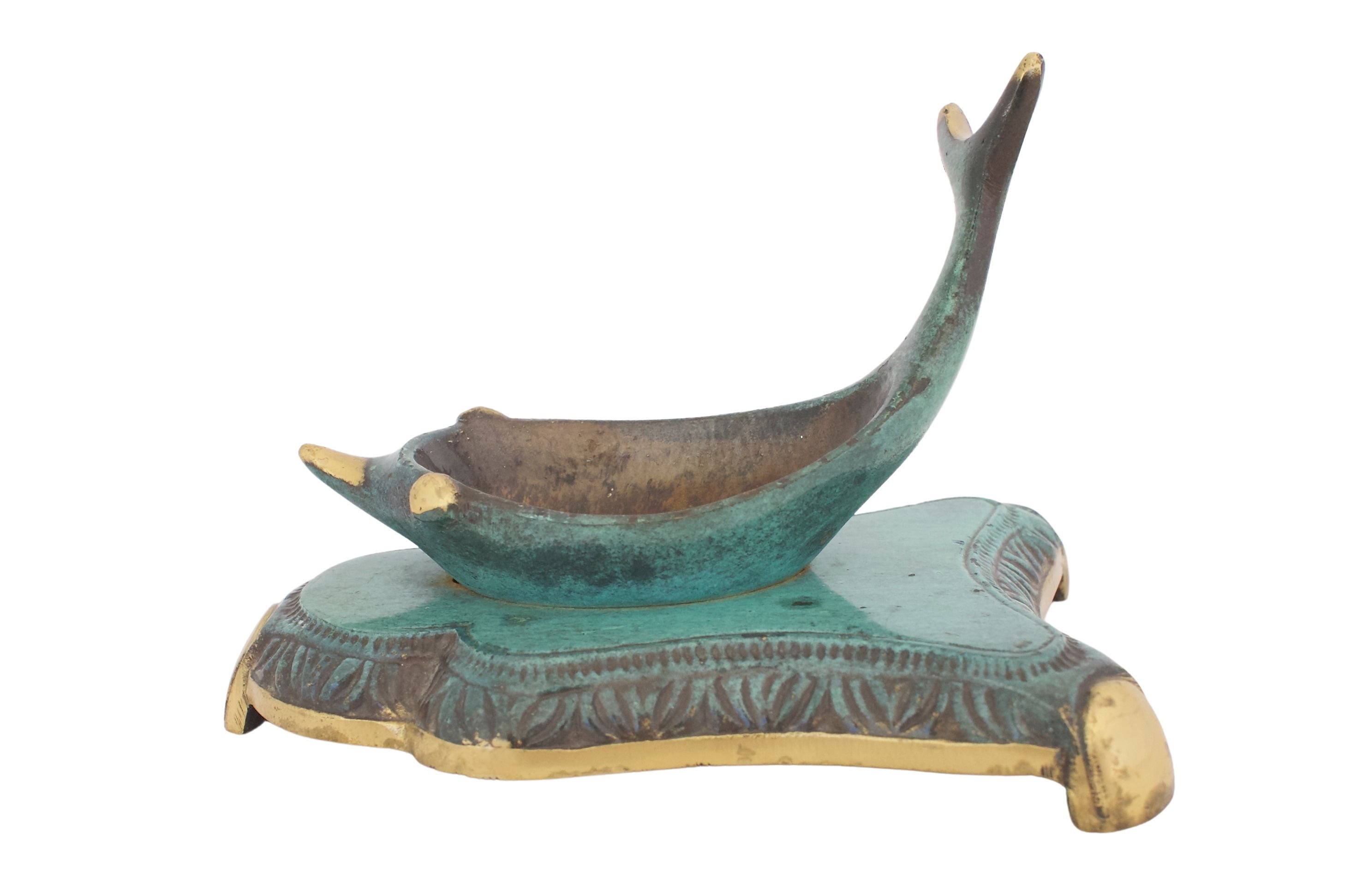 Mid Mod Bronze Whale Pipe Rest~P77613862