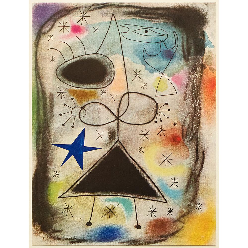 1940s Joan Miró, Woman in the Night~P77566934