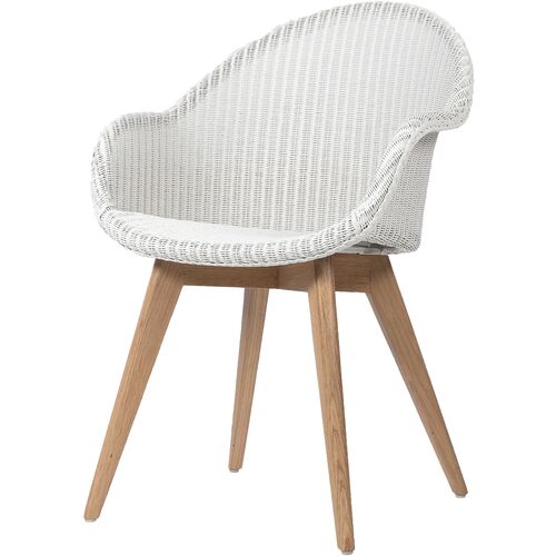Avril Highback Dining Chair, Oak/White~P77641591