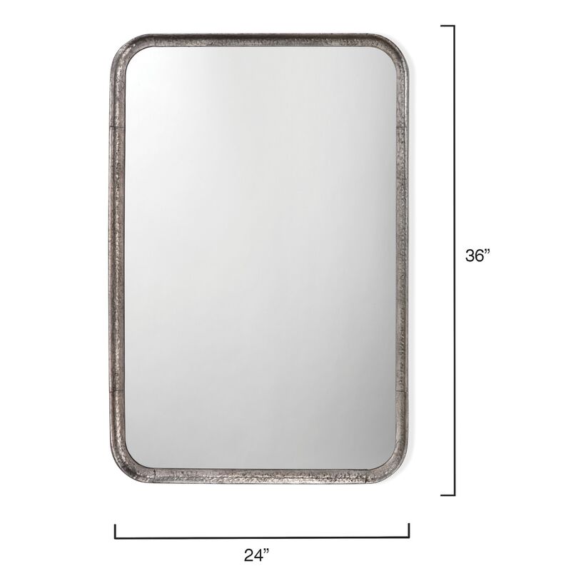 Jamie Young Principle Vanity Wall Mirror Silver Leaf One Kings Lane - Home Decorators Collection Reflections White Console Table
