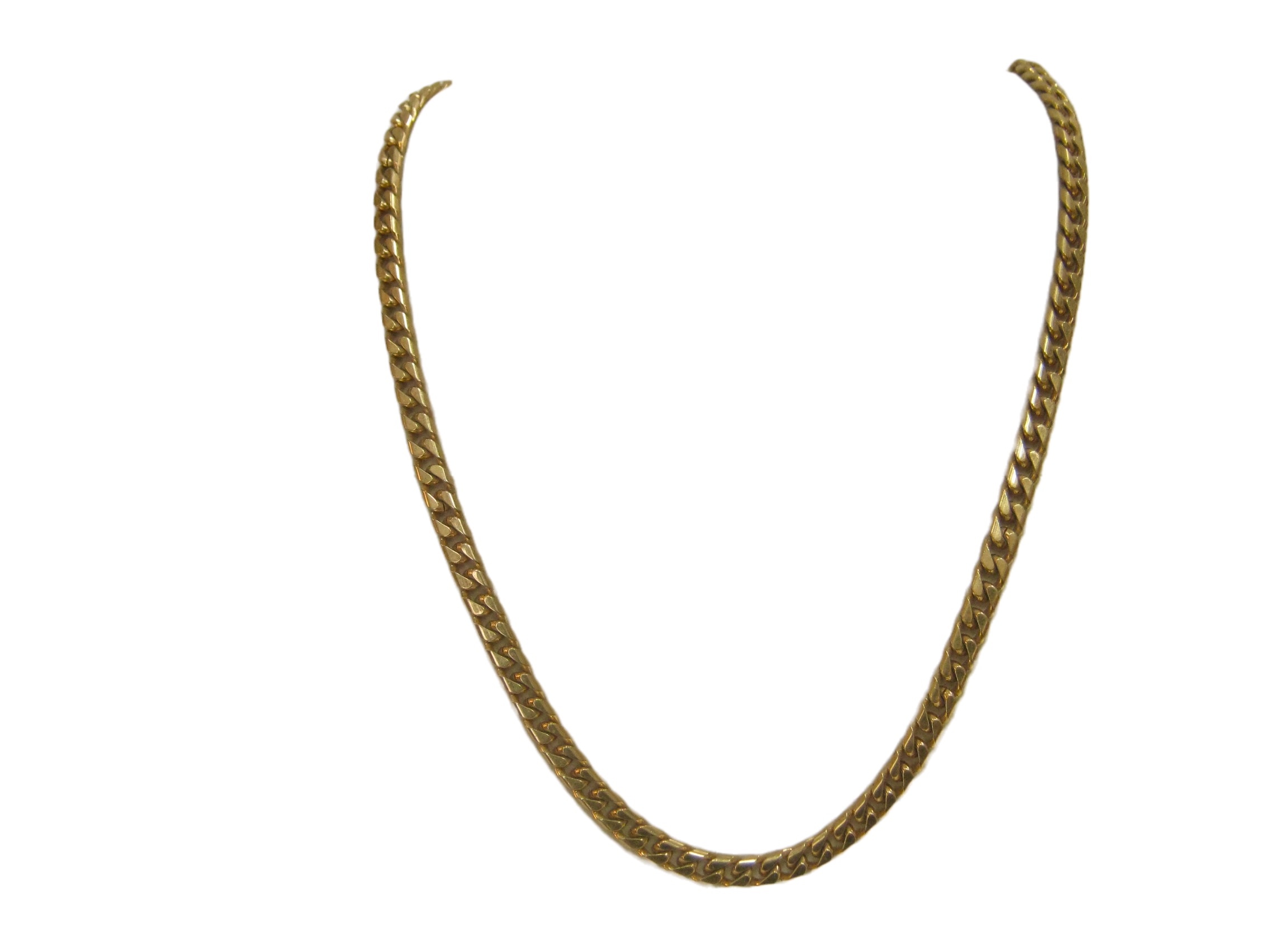 1970s Gold Plate Serpentine  Necklace~P77668963