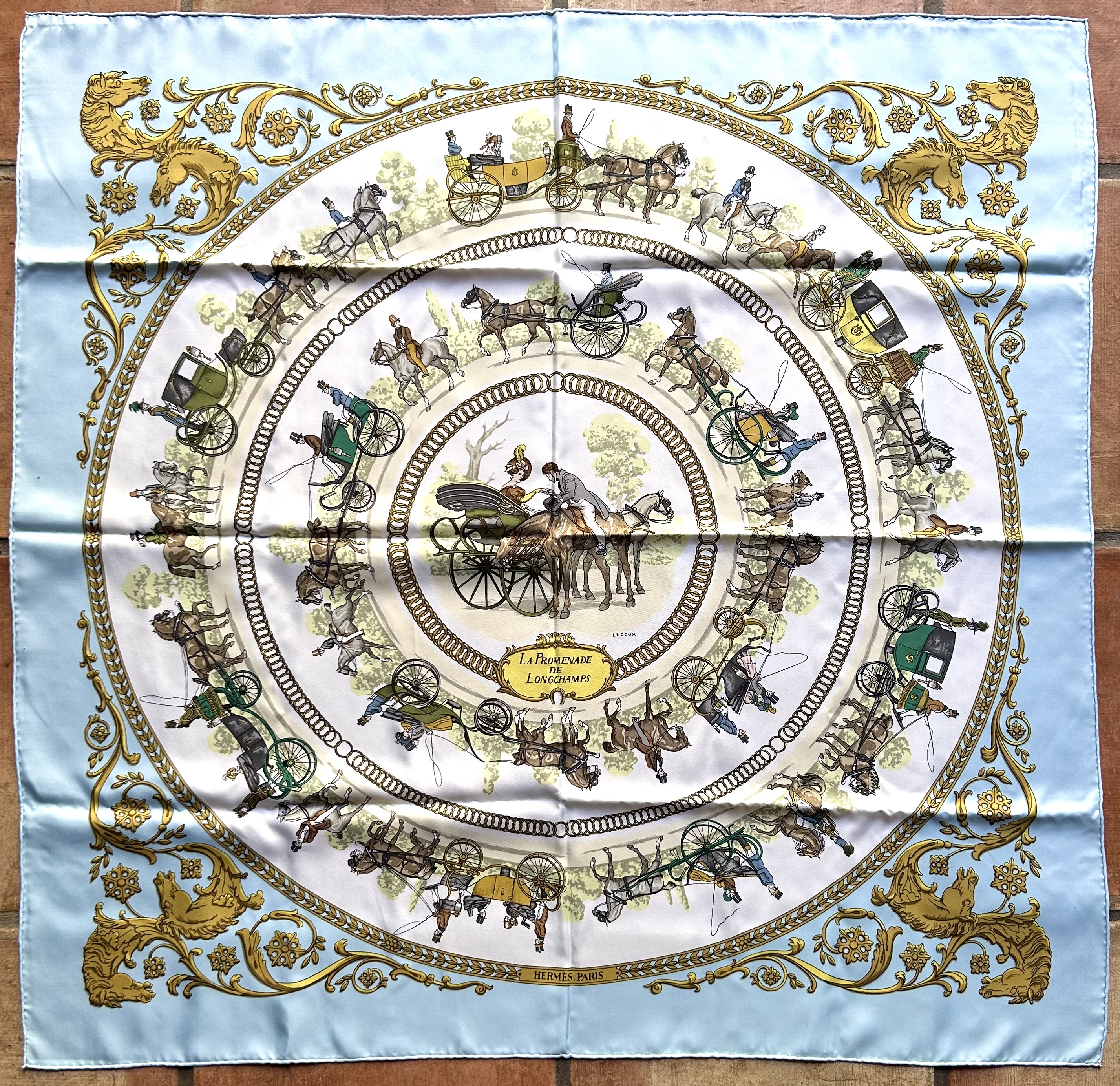 Hermes La Promenade de Longchamps Scarf~P77735776