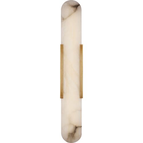 Melange Alabaster Integrated LED Elongated Sconce Melange Alabaster Integrated LED Elongated Sconce