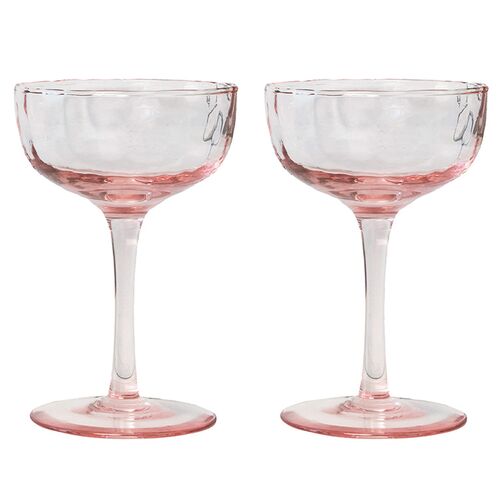 S/2 Puro Cocktail Coupes, Blush