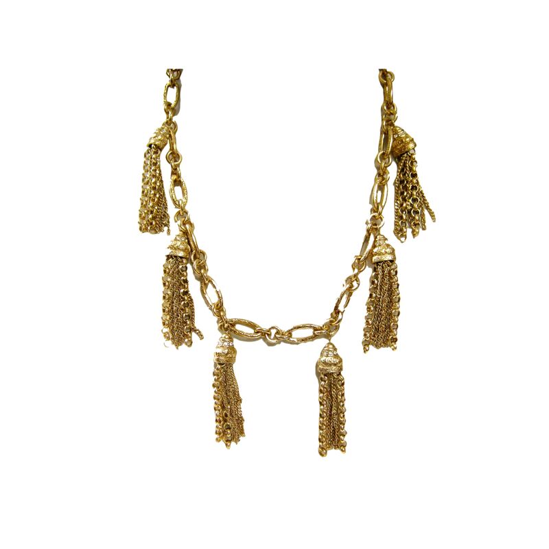 Givenchy Neoclassical Tassel Necklace