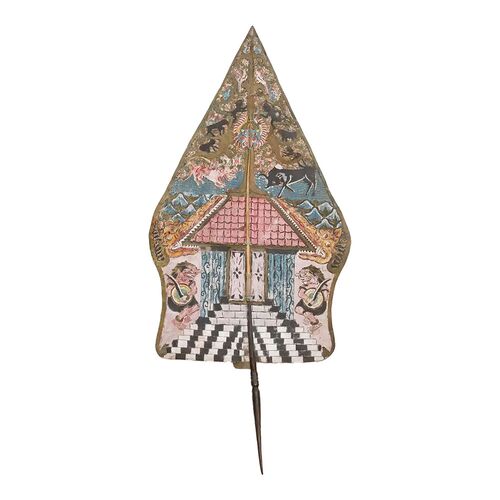 Hand-Painted Leather Marionette Scene~P77730926