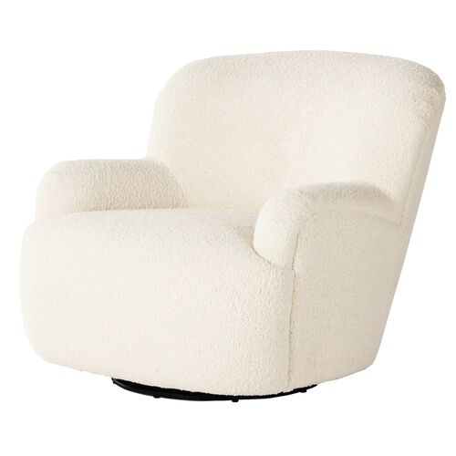 Micah Sheepskin Swivel Chair