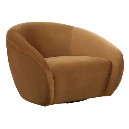 Estelle Velvet Barrel Swivel Chair Estelle Velvet Barrel Swivel Chair