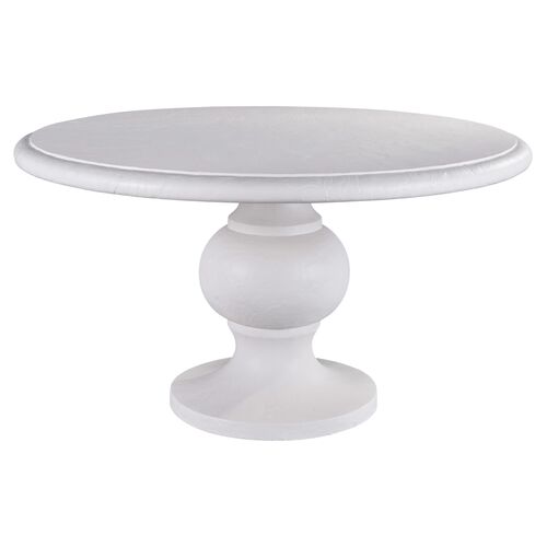Coastal Living Martinique 54" Outdoor Round Dining Table, White