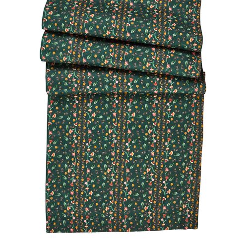 Klara 90" Table Runner, Evergreen